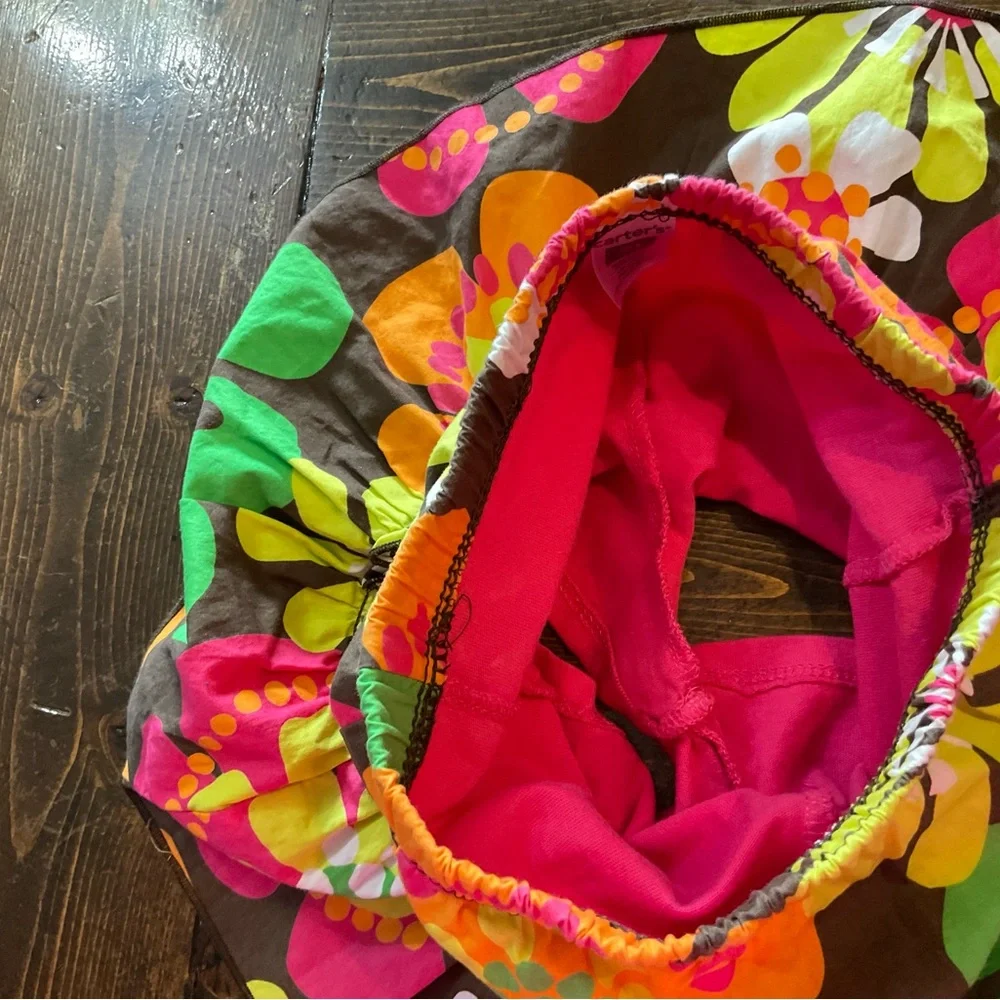70’s Vibe Carter's Toddler Skorts- Pink, Orange, Green